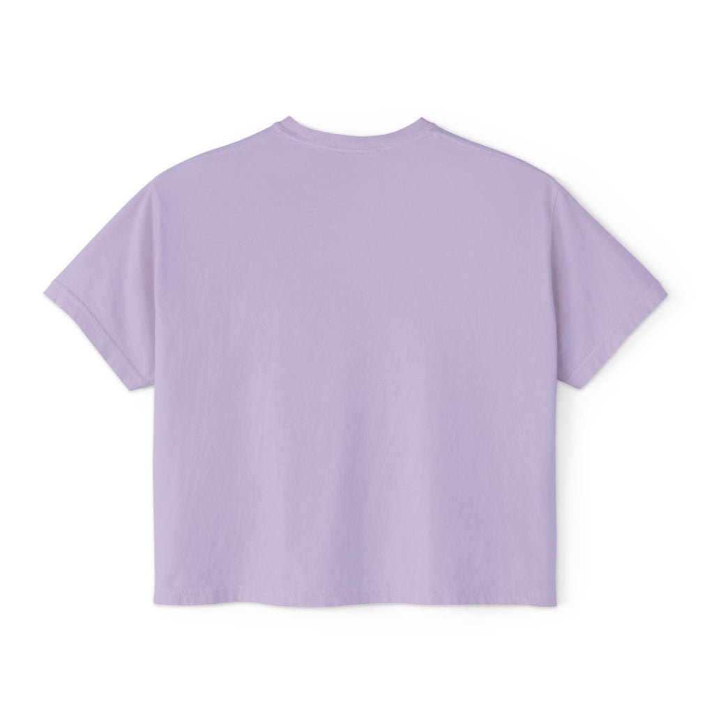 She Shows Up. Boxy Tee